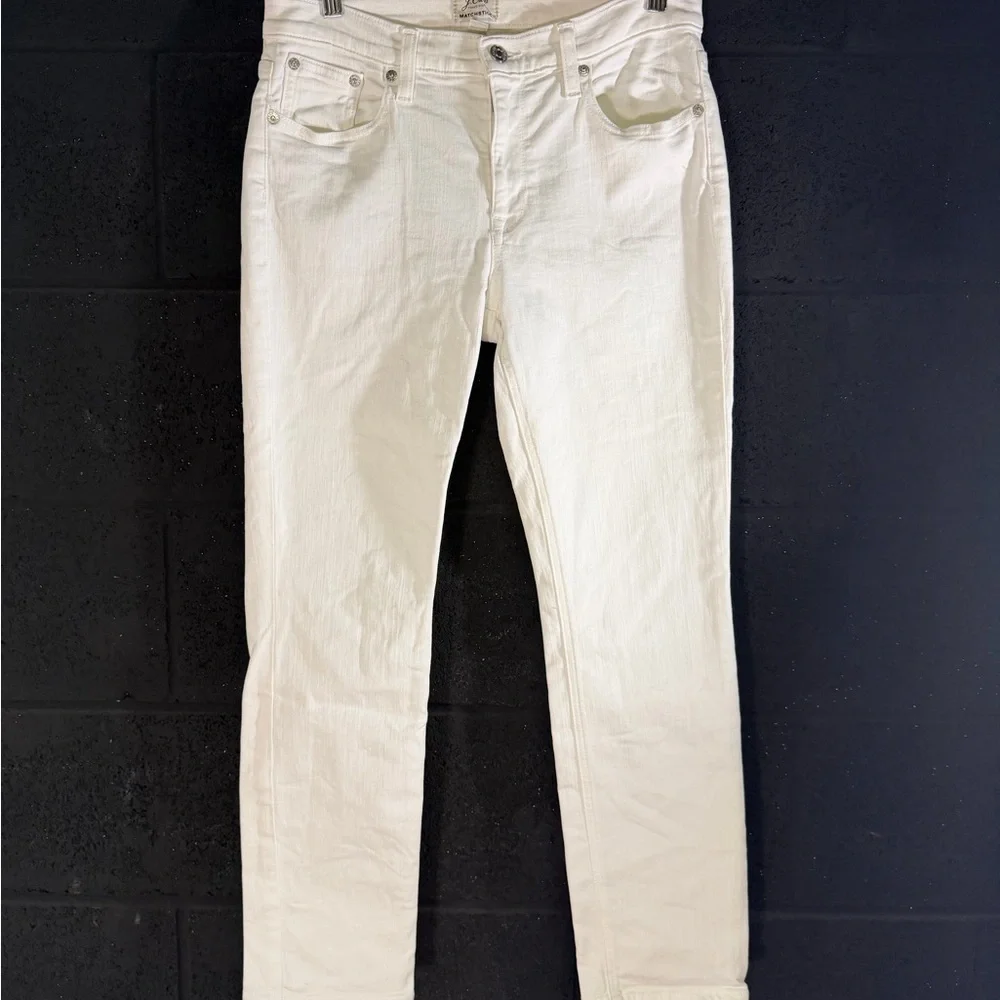 J. Crew Women's Crisp White Skinny Matchstick Jeans